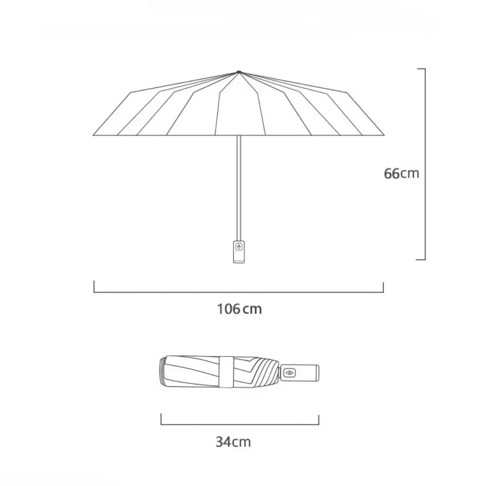 Super Strong Windproof Folding Umbrella