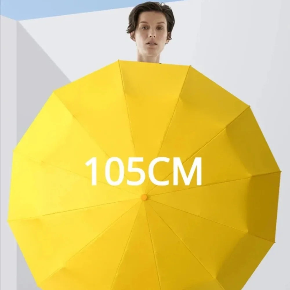 Bone Windproof Folding Umbrella