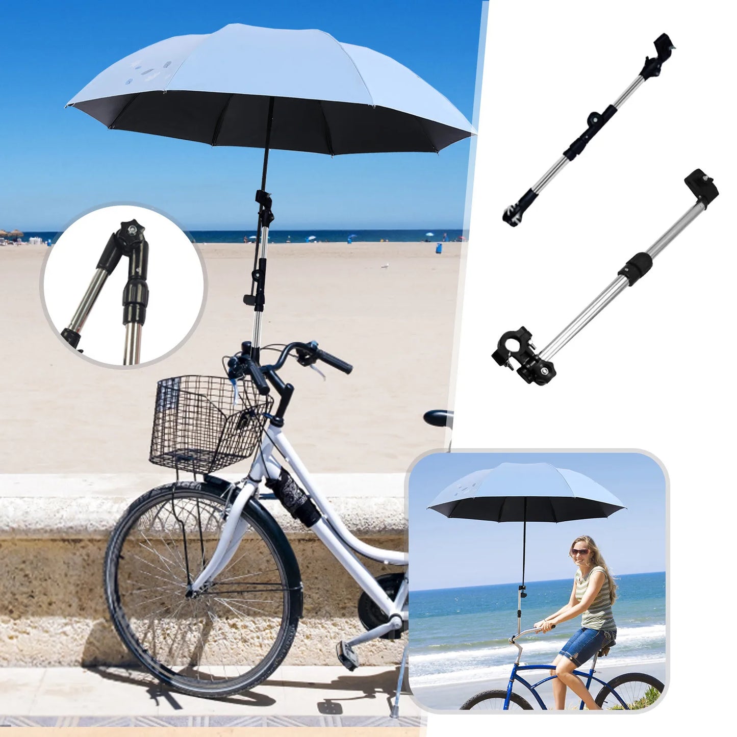 Stainless Steel Hands-Free Umbrella Mount