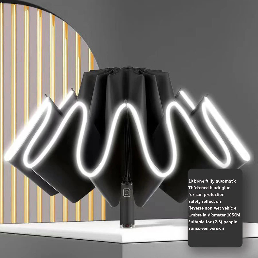 Fully automatic reverse umbrella large men's umbrella