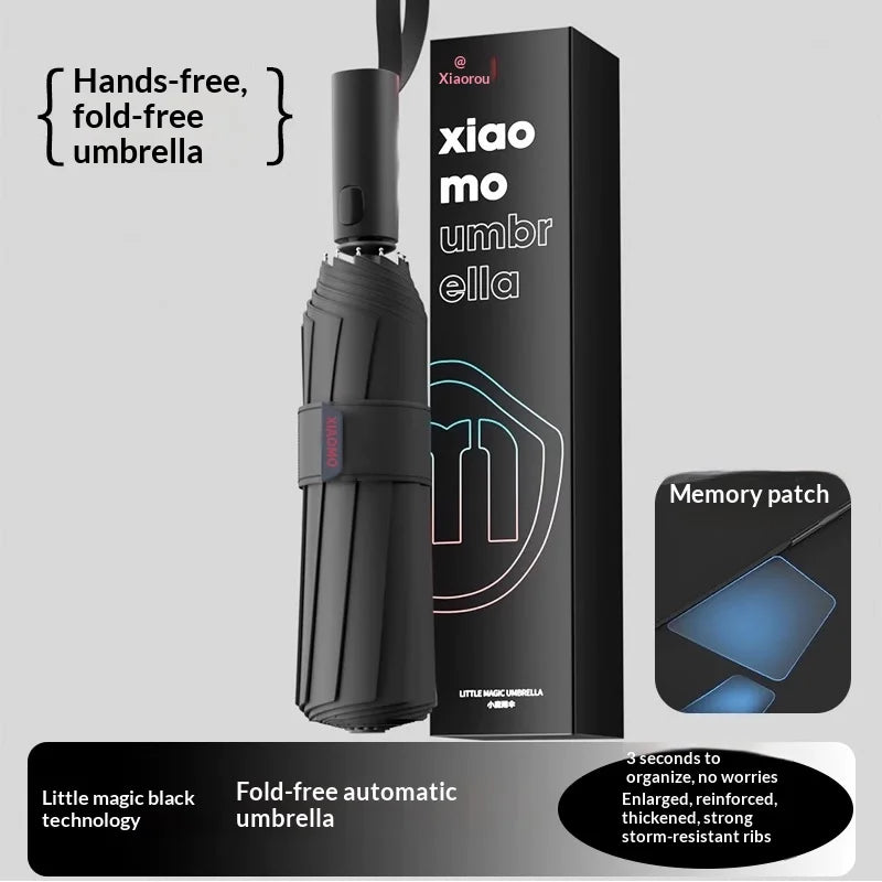 Quick-Retract Memory Folding Umbrella