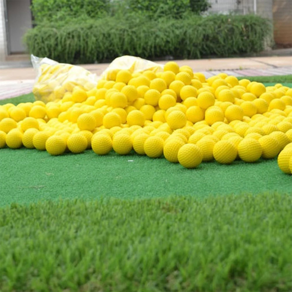 Golf Balls - Yellow, Elastic for Indoor/Outdoor Training