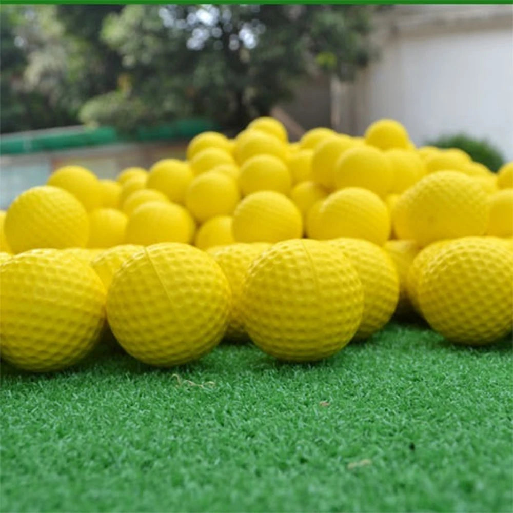 Golf Balls - Yellow, Elastic for Indoor/Outdoor Training