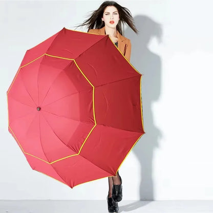 Double Windproof Folding Umbrella