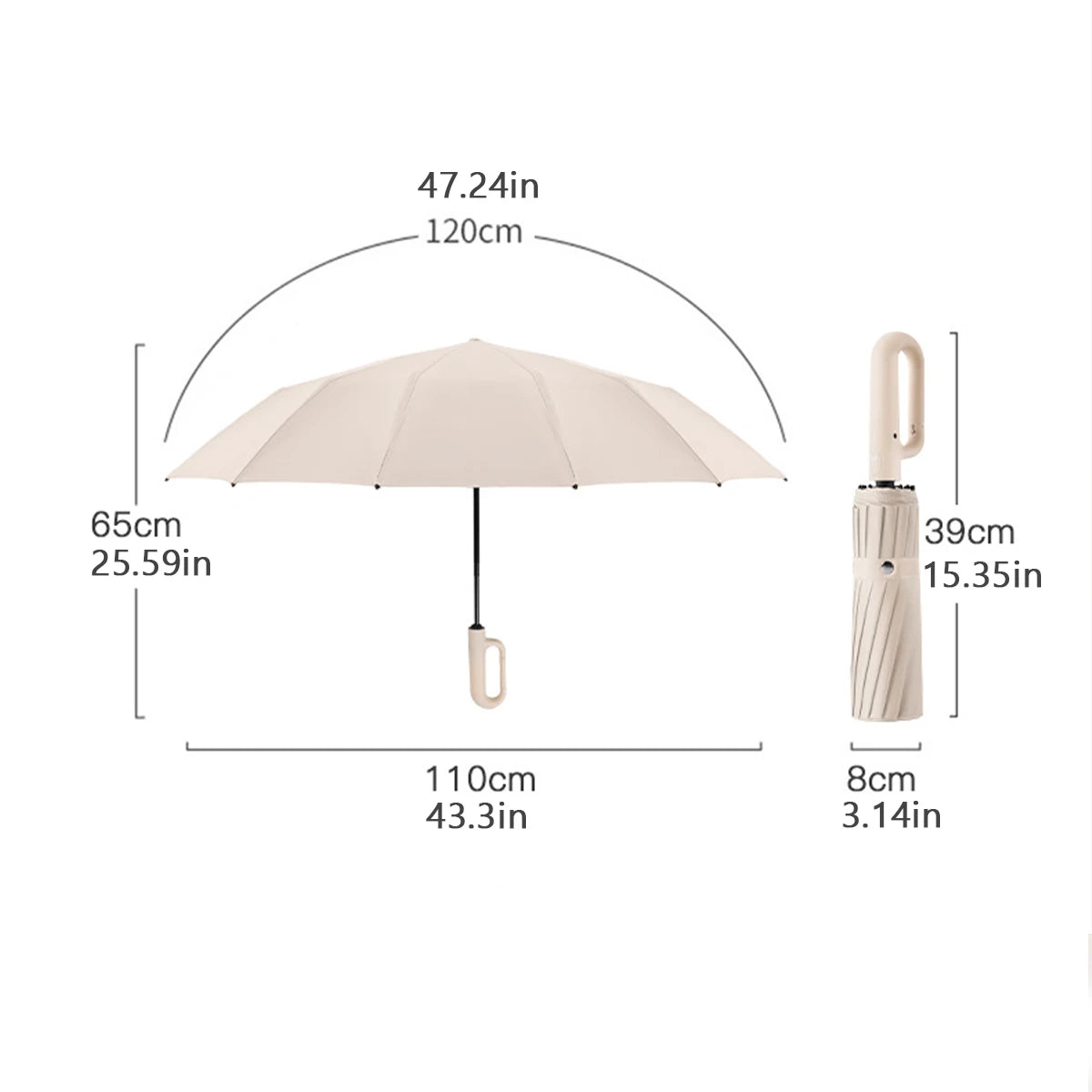 16K Automatic Windproof Umbrella