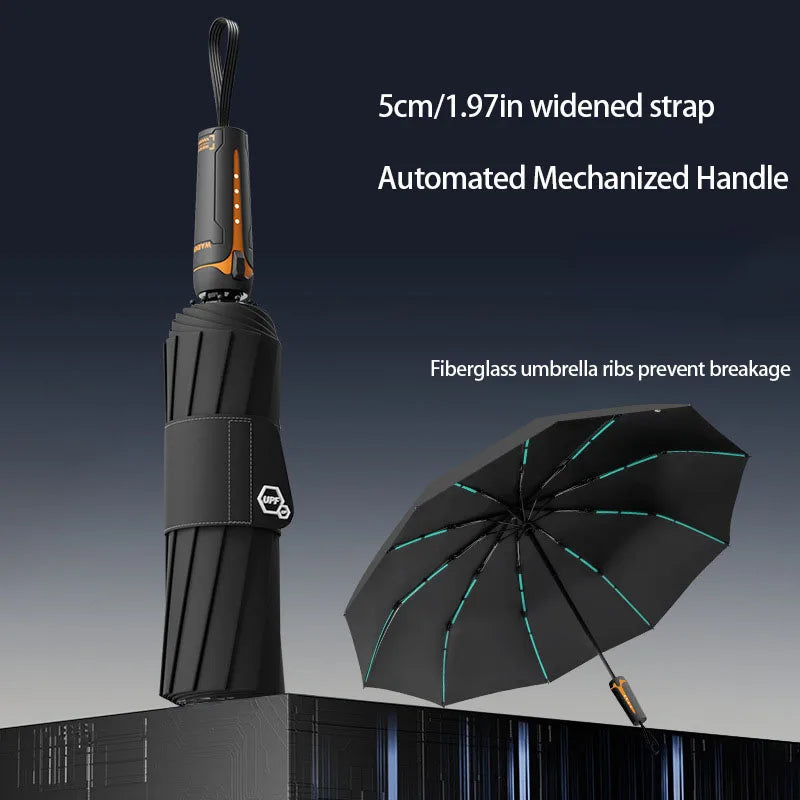 Mechanical Handle Windproof Umbrella
