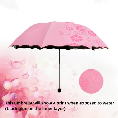 Magic Rainwater Pattern Folding Umbrella