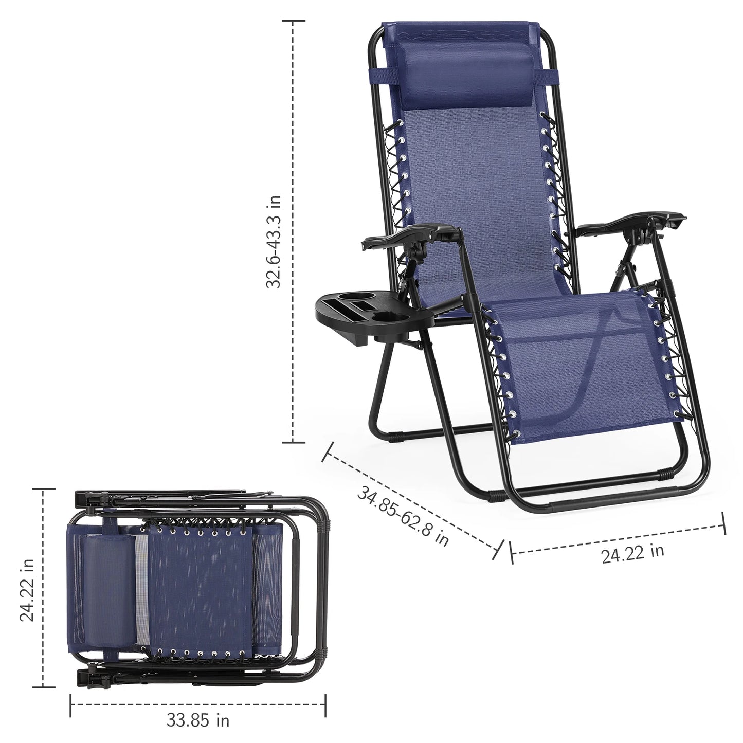 JHK Zero Gravity Lounge Chairs