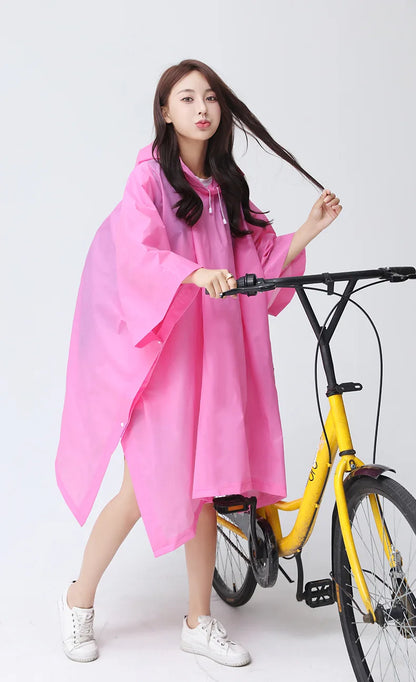Transparent Windproof Rain Poncho