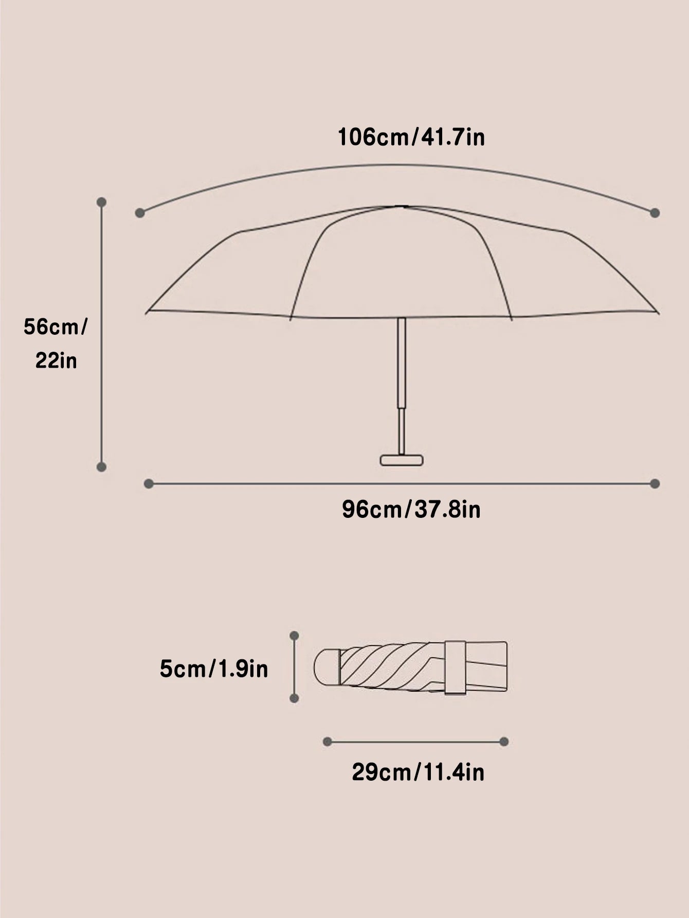 Healing Cat Travel Umbrella