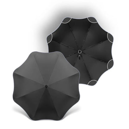 Reflective Edge Three-Fold Umbrella
