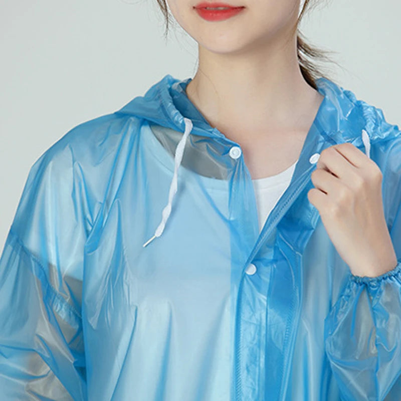 PVC Full Rain Suit - Waterproof Hooded Jacket