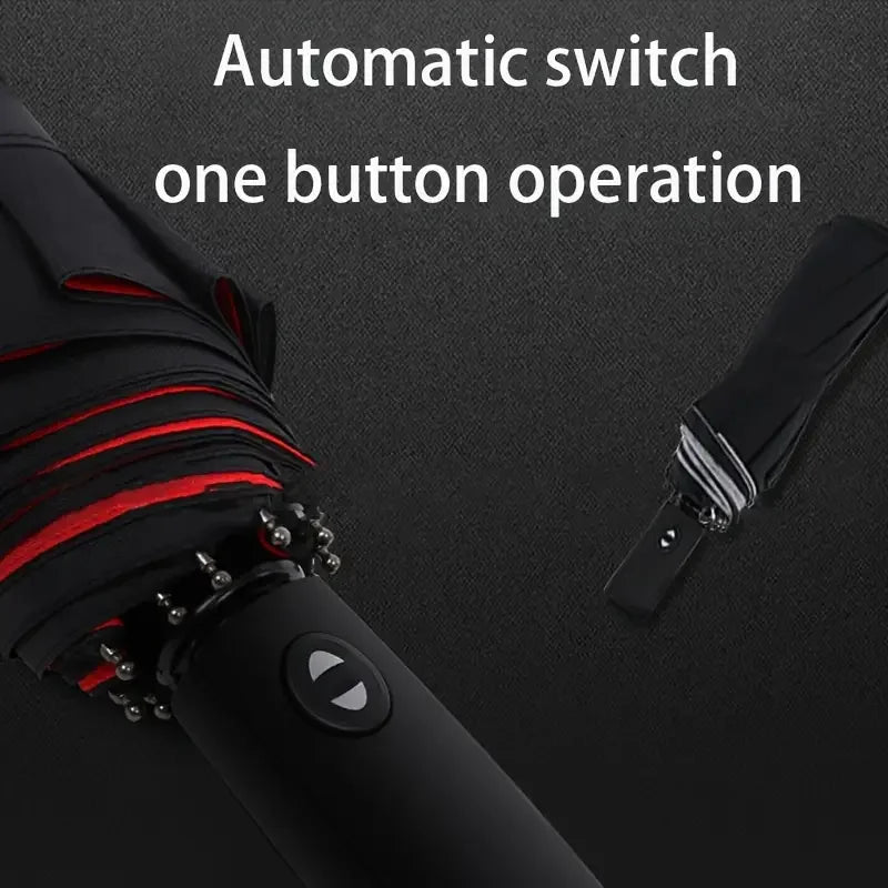 Auto Double-Layer Windproof Umbrella