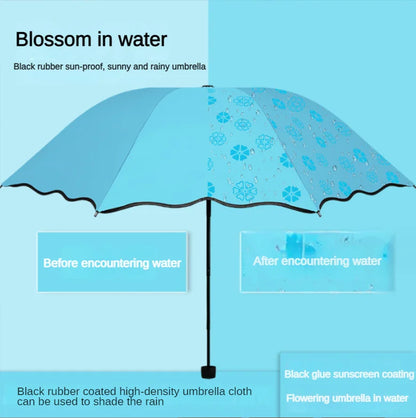 Magic Rainwater Pattern Folding Umbrella