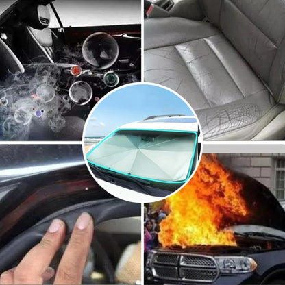 Rubber Sunshade Umbrella for Car - UV Protection