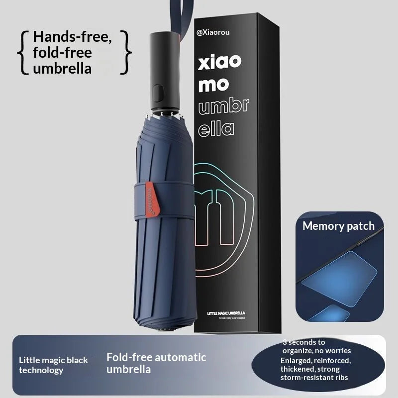 Quick-Retract Memory Folding Umbrella