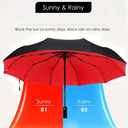 Auto Double-Layer Windproof Umbrella