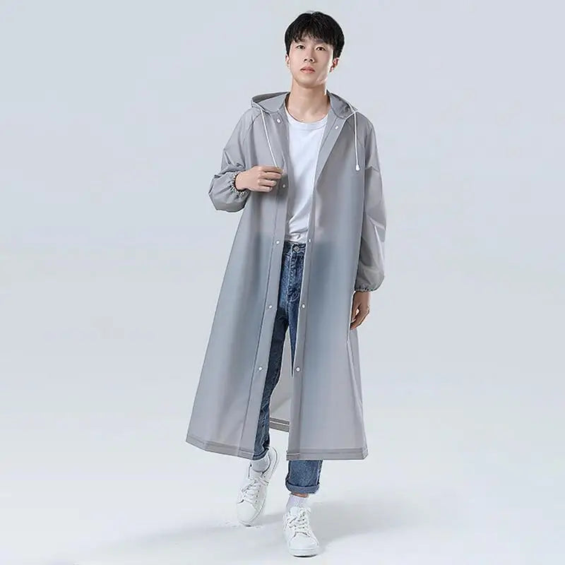 Adult Long Raincoat - EVA Waterproof