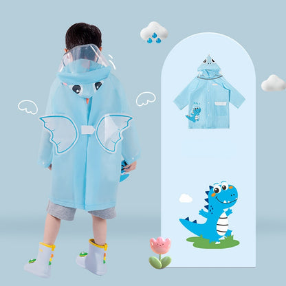 Kids Cartoon Animal Raincoat - Waterproof Baby