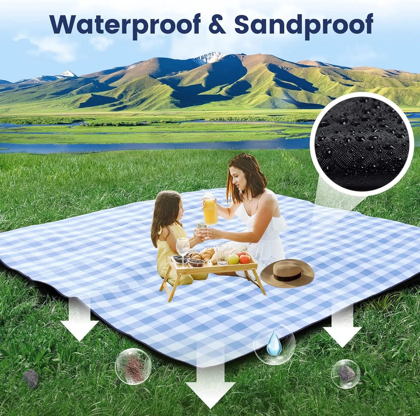 Extra Large Picnic Blanket - Waterproof