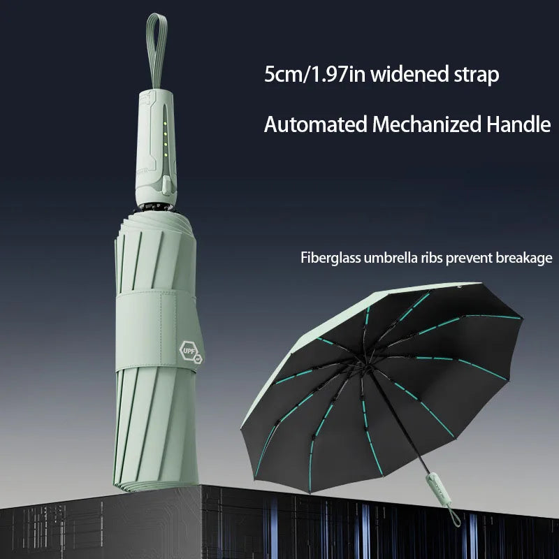 Mechanical Handle Windproof Umbrella