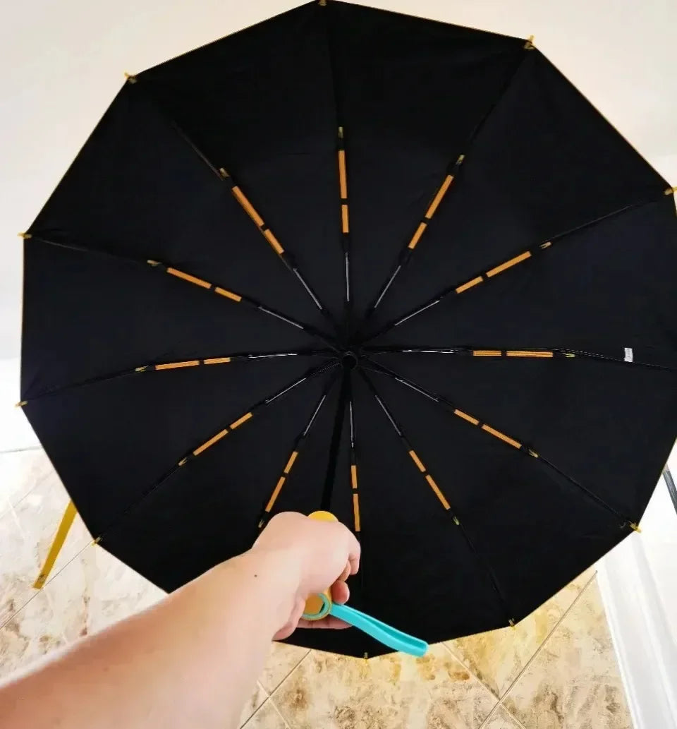 Bone Windproof Folding Umbrella