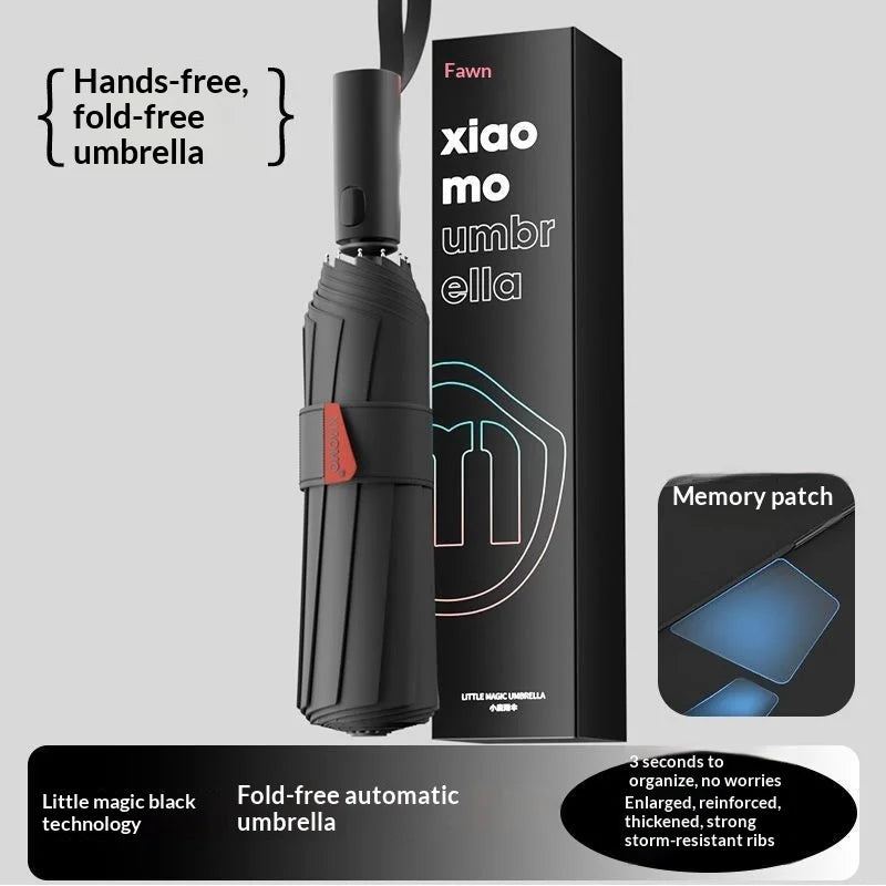 Quick-Retract Memory Folding Umbrella