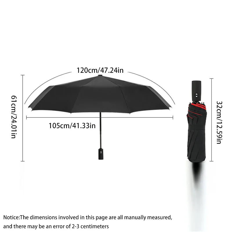 Auto Double-Layer Windproof Umbrella