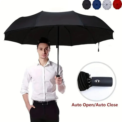 Auto Double-Layer Windproof Umbrella