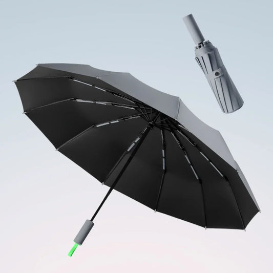 Bone Windproof Folding Umbrella