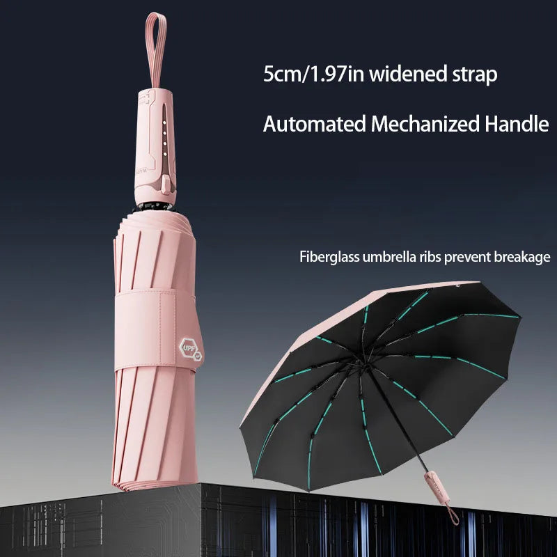 Mechanical Handle Windproof Umbrella