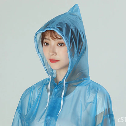 PVC Full Rain Suit - Waterproof Hooded Jacket