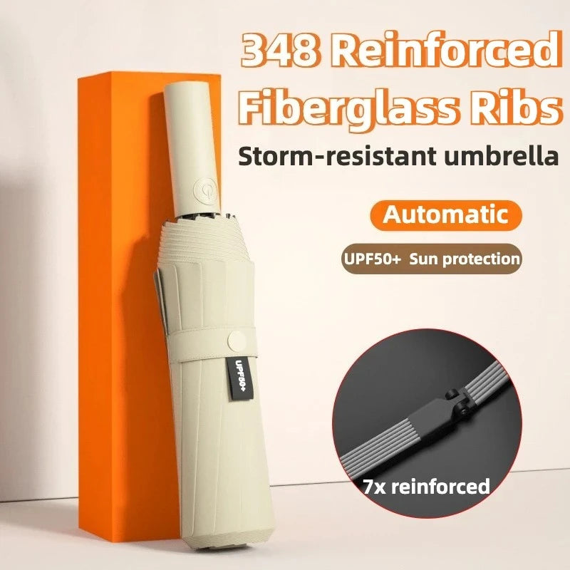 348-Rib Windproof Automatic Umbrella