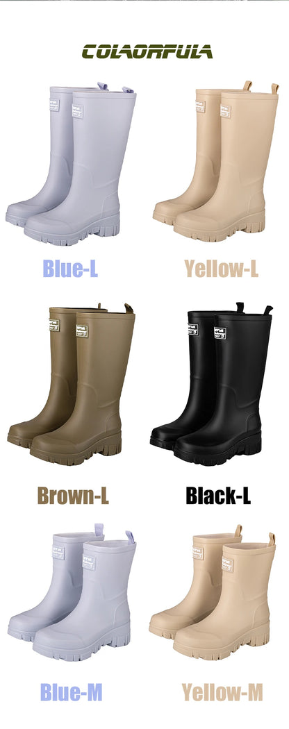 Women's Waterproof Elastic Ankle Boots