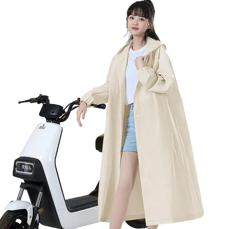 Adult Long Raincoat - EVA Waterproof