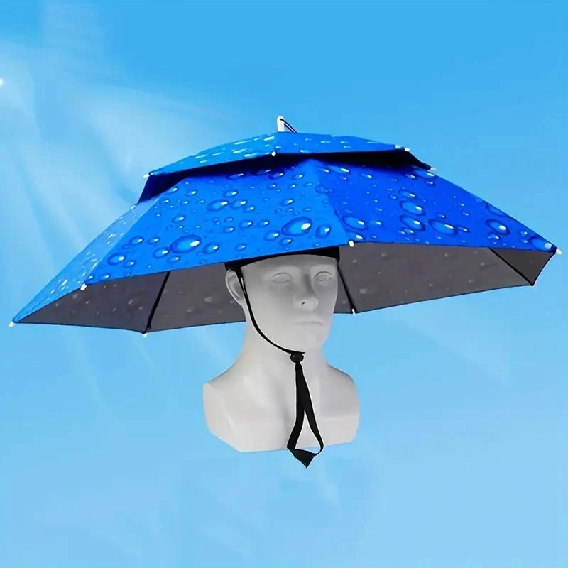 Foldable Rain Umbrella Hat