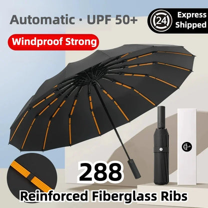 288-Rib Stormproof Folding Umbrella