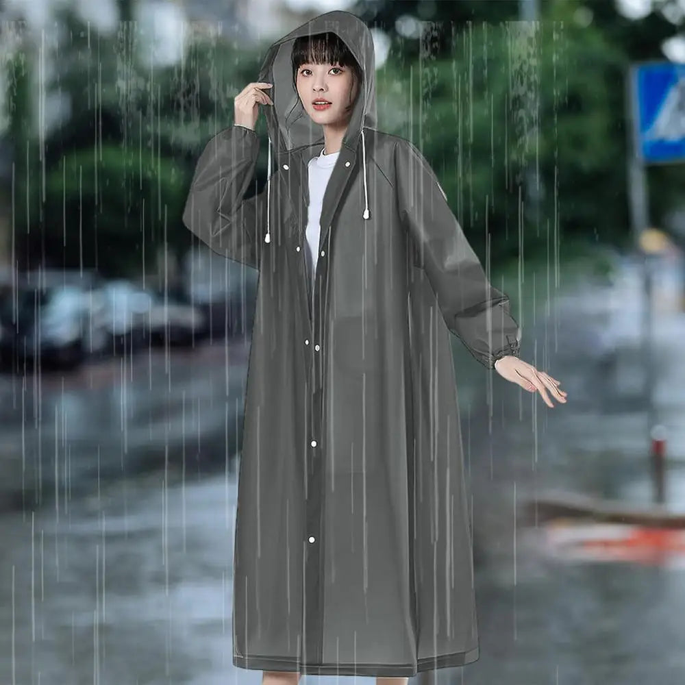 Adult Long Raincoat - EVA Waterproof