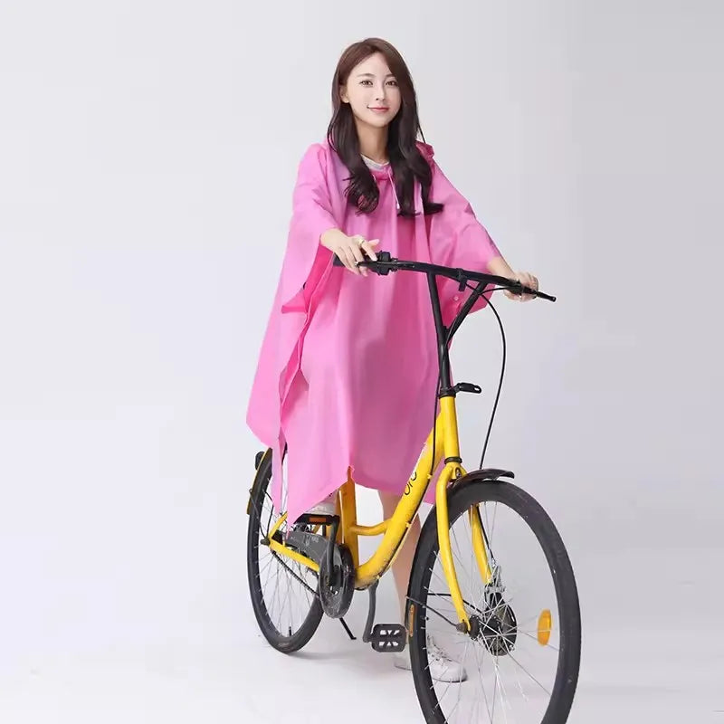 Transparent Windproof Rain Poncho
