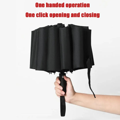 Bone Windproof Folding Umbrella