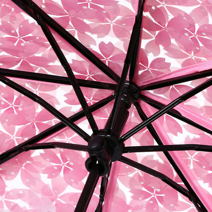 Floral Transparent Folding Umbrella