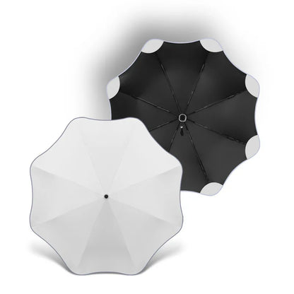 Reflective Edge Three-Fold Umbrella
