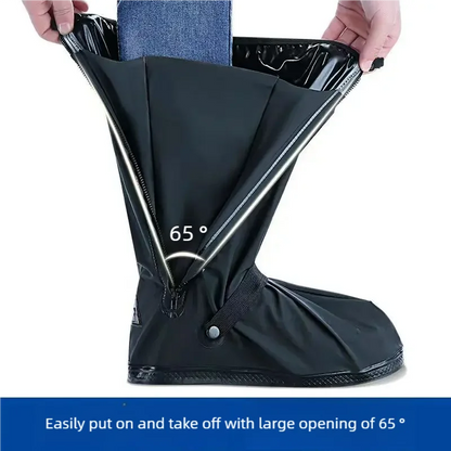 Black Waterproof Rain Boot Covers