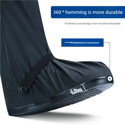 Black Waterproof Rain Boot Covers