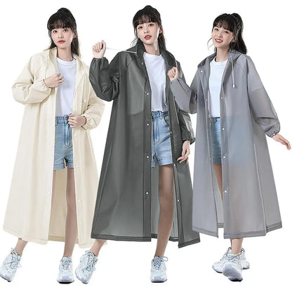 Adult Long Raincoat - EVA Waterproof