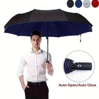 Auto Double-Layer Windproof Umbrella