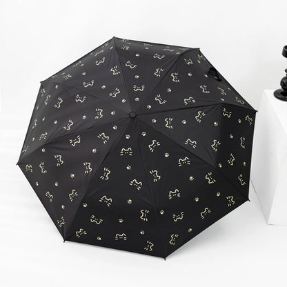 Healing Cat Travel Umbrella