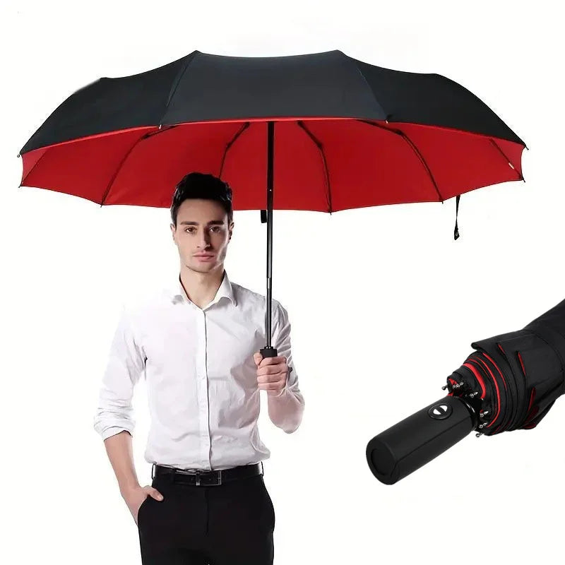 Auto Double-Layer Windproof Umbrella