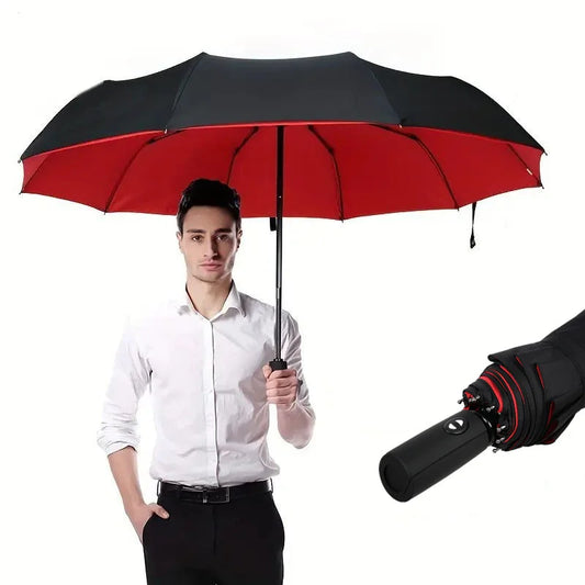 Auto Double-Layer Windproof Umbrella
