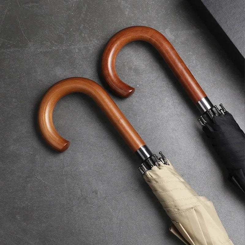 Classic Wooden Handle Umbrella